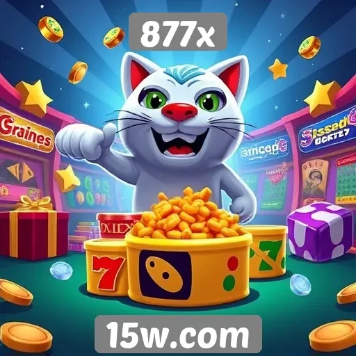 Site 877x oferece ampla gama de jogos online